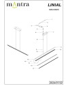 LINEAL * LÁMPARA LED 38W - NEGRO ARENADO